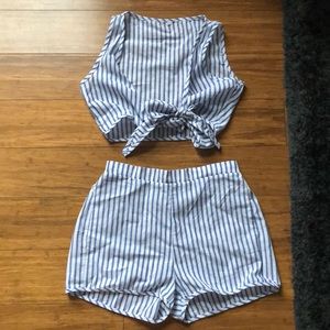 STRIPED TWO PIECE SET